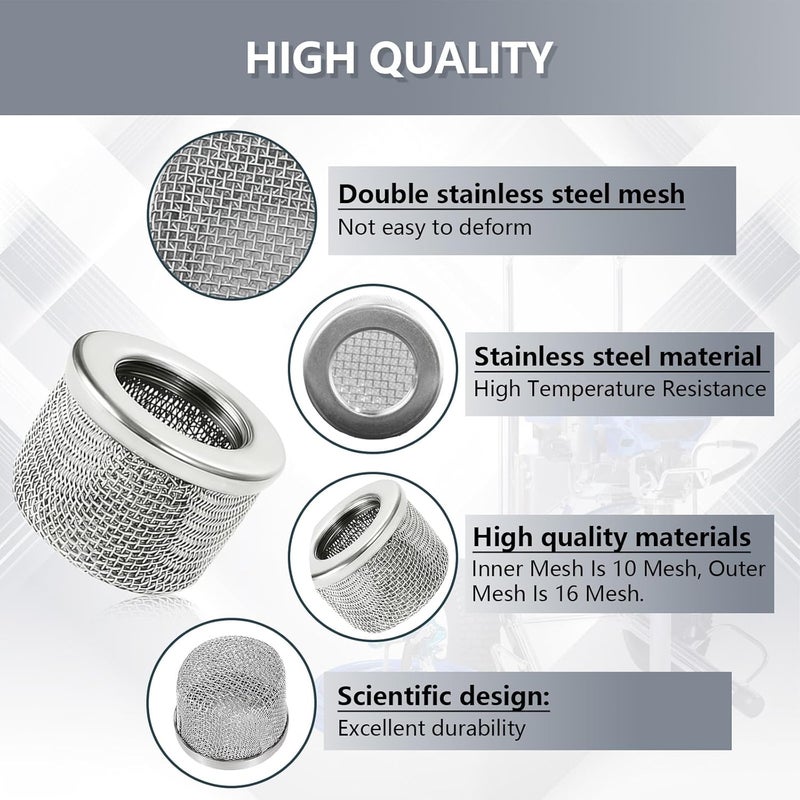 KUEDPEZ 181072 181-072 Pump Inlet Strainer Screen Filter, Fit for Graco 695 795 1095 1595 3900 5900 750 1000 1500 Airless Paint Sprayer Suction Hose, 1" NPT Thread Stainless Steel (5 Pack) - Image 4